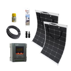 2 x 100W Solcellspaket Flex ETFE MPPT Båt