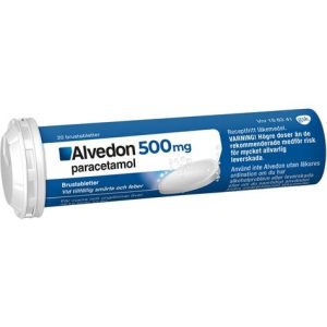 Alvedon, brustablett 500 mg 20 st