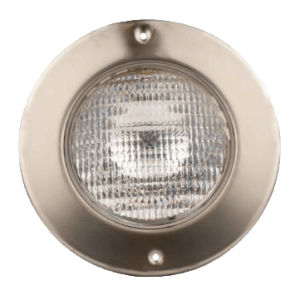 LED Lampa vit i ABS med täckram i rostfritt stål