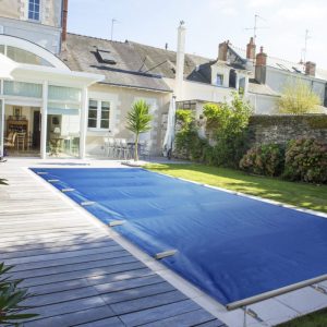 PREMIUM B-2.1 barcover blå för rektangulär pool 10 x 5 m
