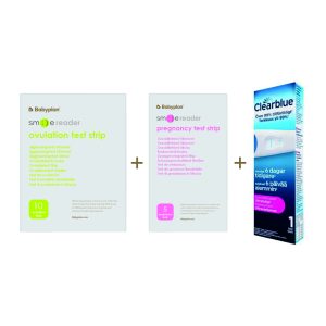 Bundle med Clearblue Tidigt graviditetstest (1 st) + Nya Smile Reader testset
