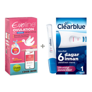 Eveline Smart Fertilitetssystem och Clearblue Ultratidigt Avancerat Graviditetstest (1 st)