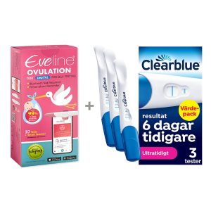 Eveline Smart Fertilitetssystem och Clearblue Ultratidigt Graviditetstest (3 st)