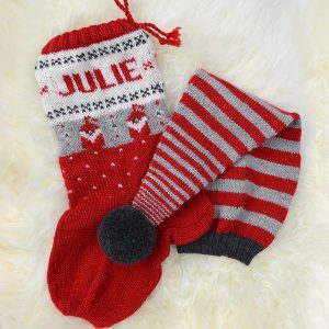 Stickad Tomteluva och Julstrumpa Tomte – garnpaket i Bluum Pure Eco Baby Wool