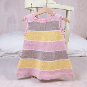 Stickad tunika Sockervadd – garnpaket i Bluum Soft Merino Ull