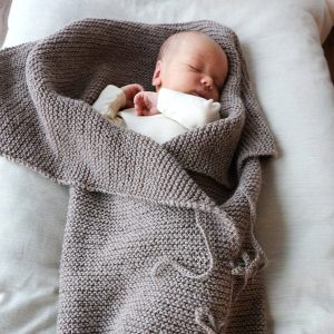 Stickad Myspåse och Bebisfilt – garnpaket i Bluum Pure Eco Baby Wool
