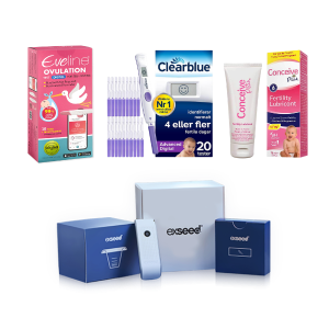 Eveline Smart Fertilitetssystem, Clearblue Advanced Digital 20-pack, ExSeed Health Spermtest & Conceive Plus 75ml – Premium Fertilitetsystem