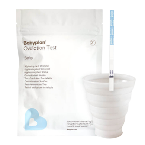 Babyplan Ägglossningstest Sticka 21 st + Silikonkopp