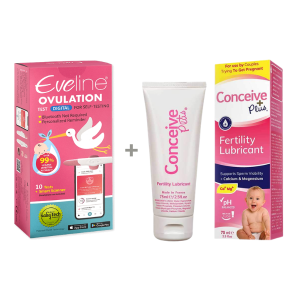 Eveline Smart Fertilitetssystem & Conceive Plus 75ml – Komplett Paket för Att Hitta Rätt Tidpunkt och Öka Chansen
