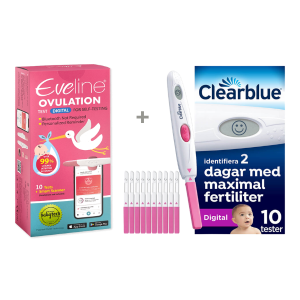 Eveline Smart Fertilitetssystem & Clearblue Digital Ägglossningstest – Dubbel Digital Precision för Dina Mest Fertila Dagar